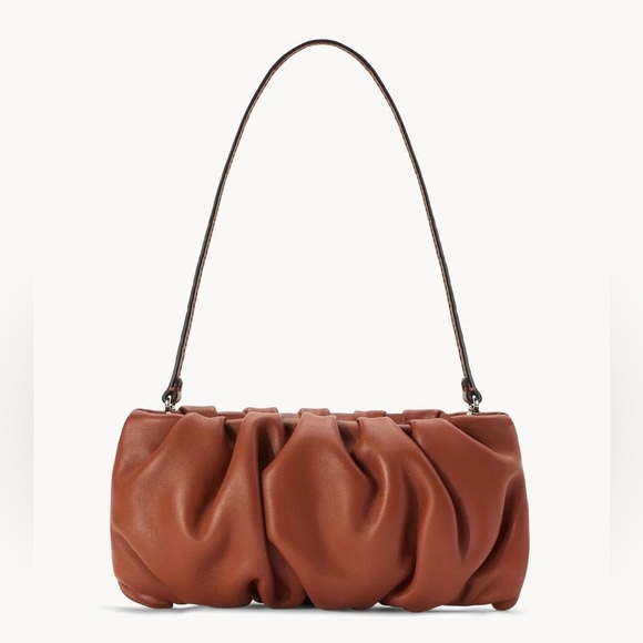 STAUD Handbags - Staud Bean Bag Ruched Leather NEW